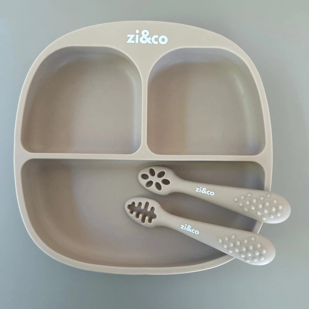 Training Utensils Set | LFGB Silicone Baby Self-Feeding Utensils
