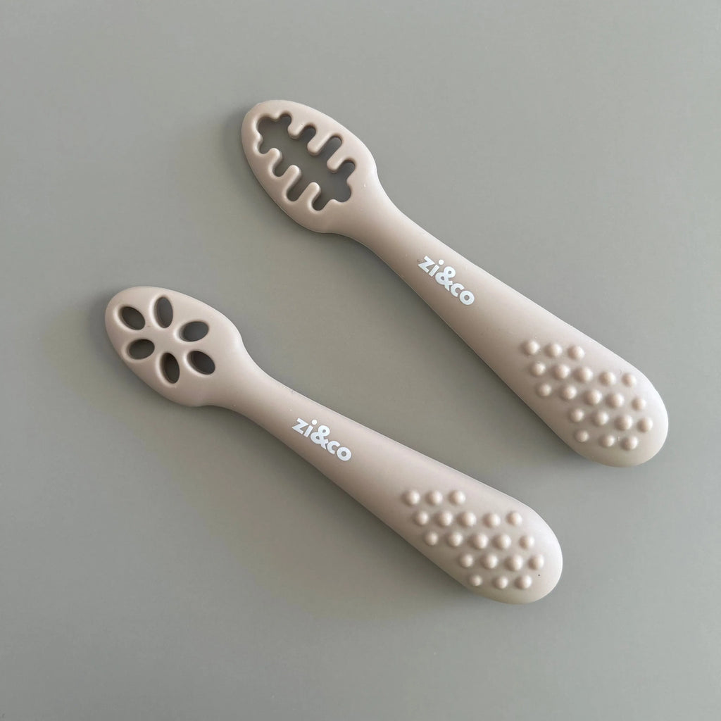 Training Utensils Set | LFGB Silicone Baby Self-Feeding Utensils