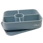 zi&co Lunch Bento 5 silicone lunchbox, 5 compartments, in blue