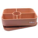 zi&co Lunch Bento 5 silicone lunchbox, 5 compartments, in orange