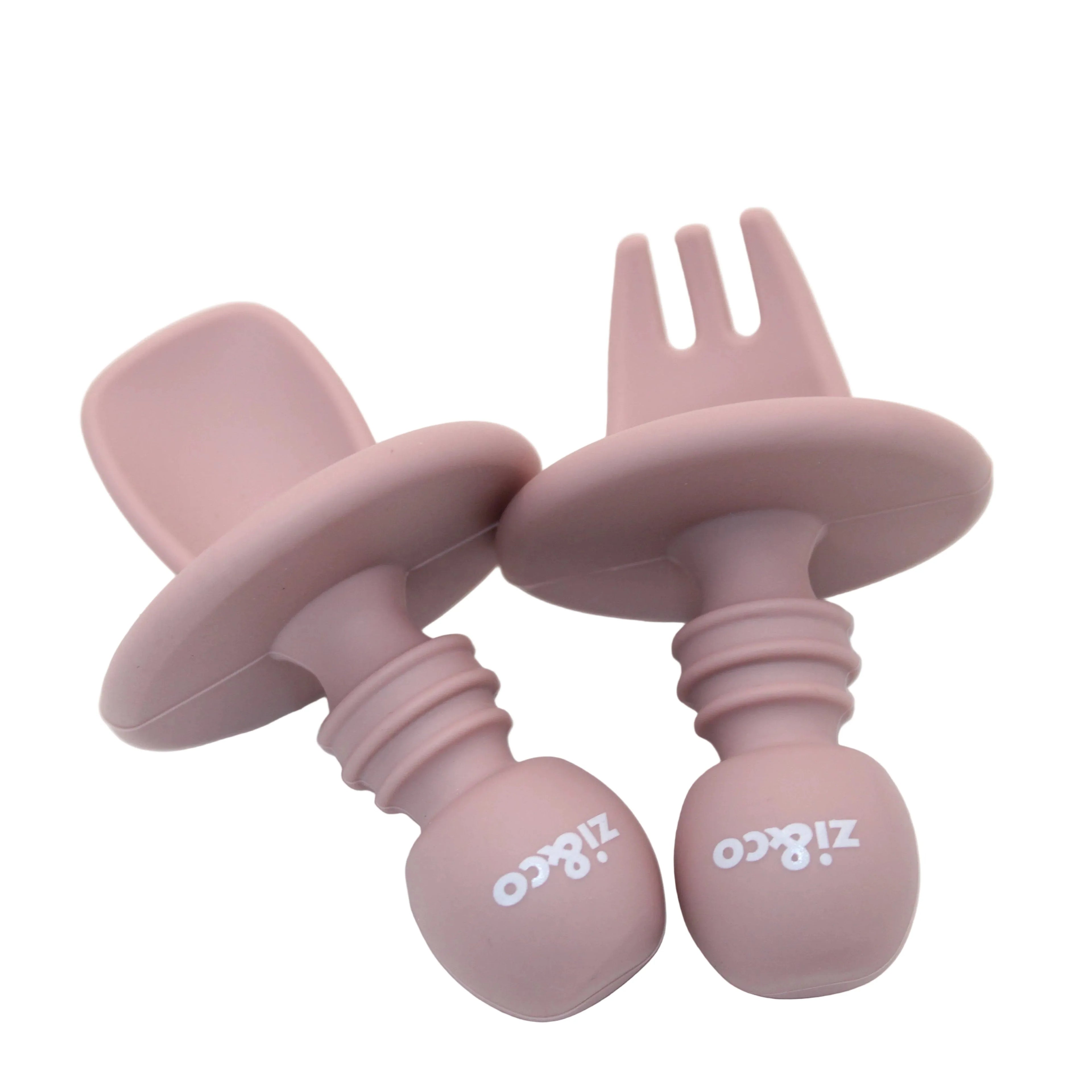 Fork & Spoon Set | LFGB Silicone Toddler Utensils