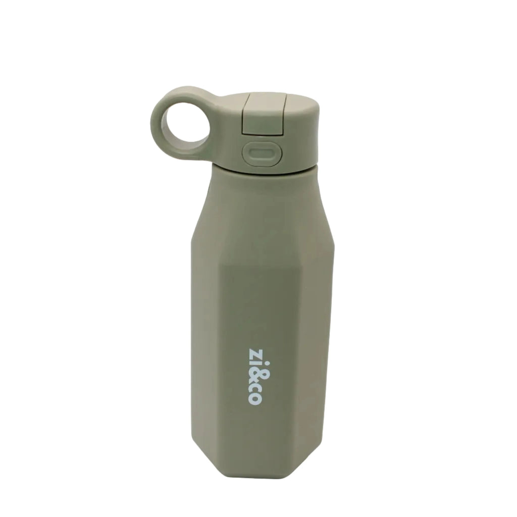 zi&co Silicone Water Bottle, 350ml, in green