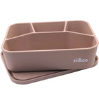 zi&co Lunch Bento 4 silicone lunchbox, 4 compartments, in nude