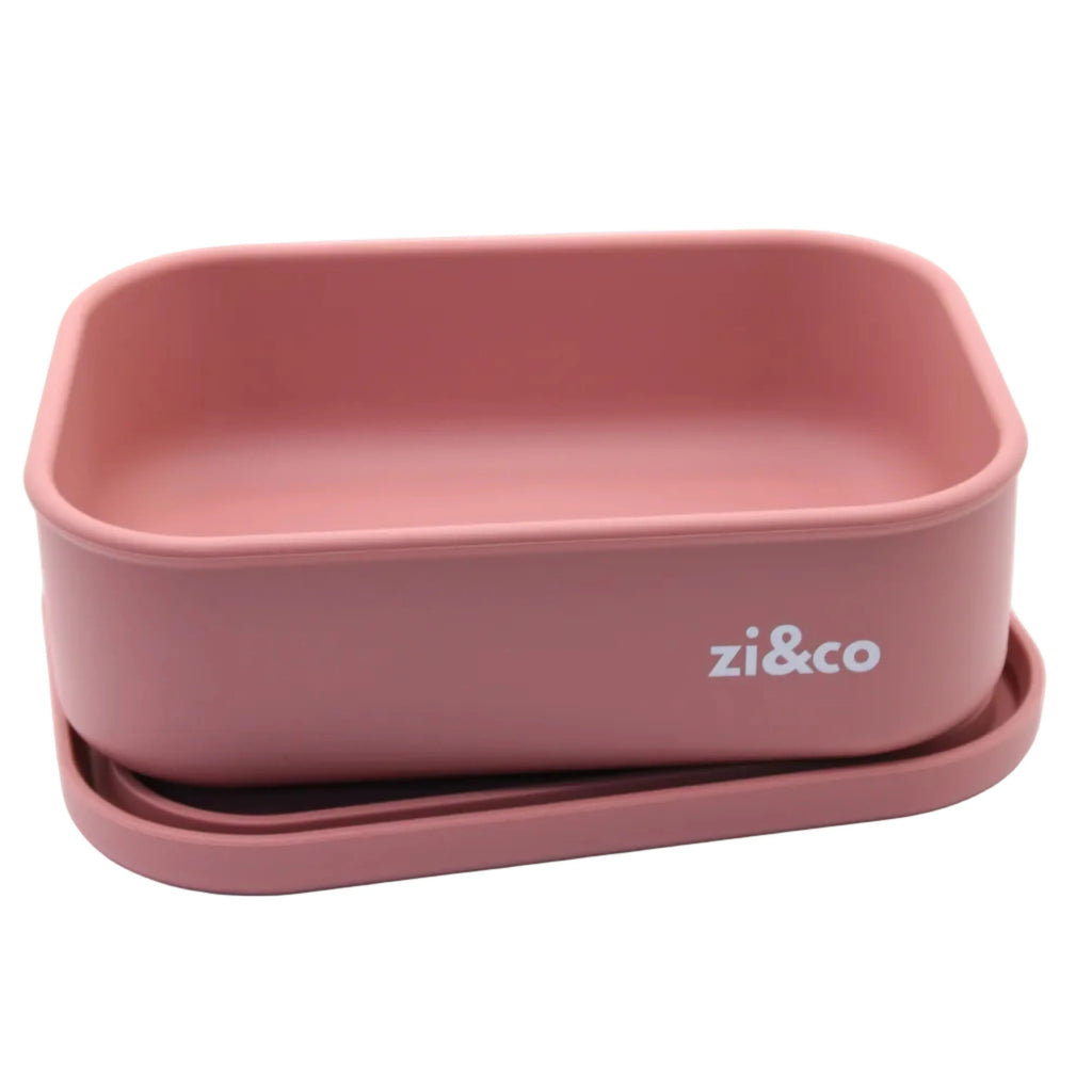 zi&co Silicone Rectangle Lunchbox, in clay