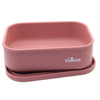 zi&co Silicone Rectangle Lunchbox, in clay