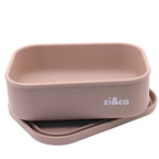 zi&co Silicone Rectangle Lunchbox, in nude